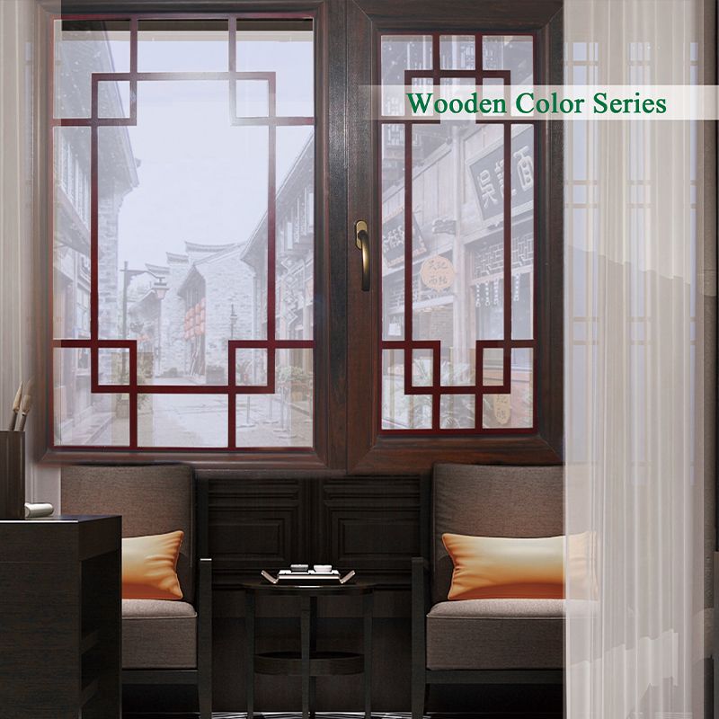 Wooden Color 70mm Casement Window