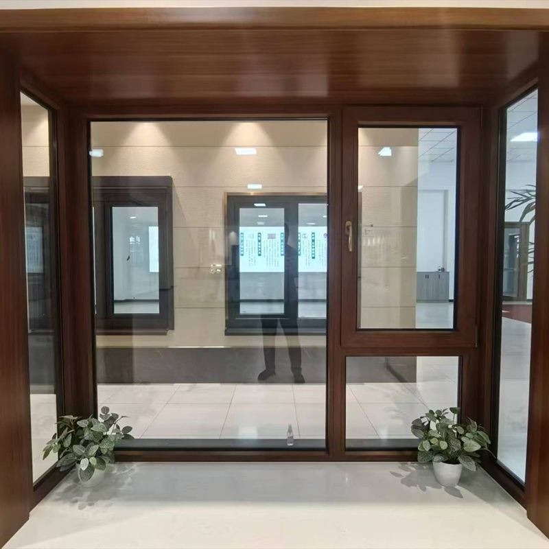 Wooden Color 65 Casement Window Profiles